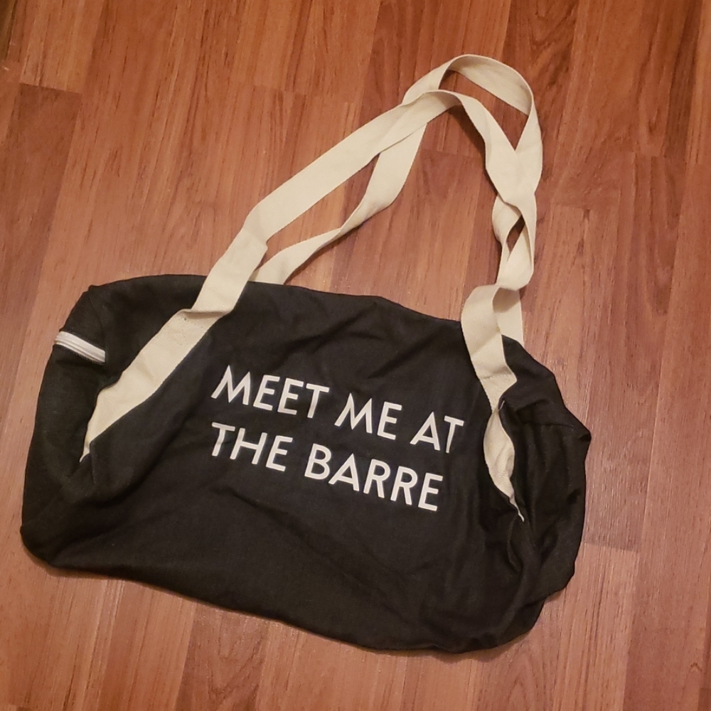 Fab Fit Fun Meet me at the Barre gym bag